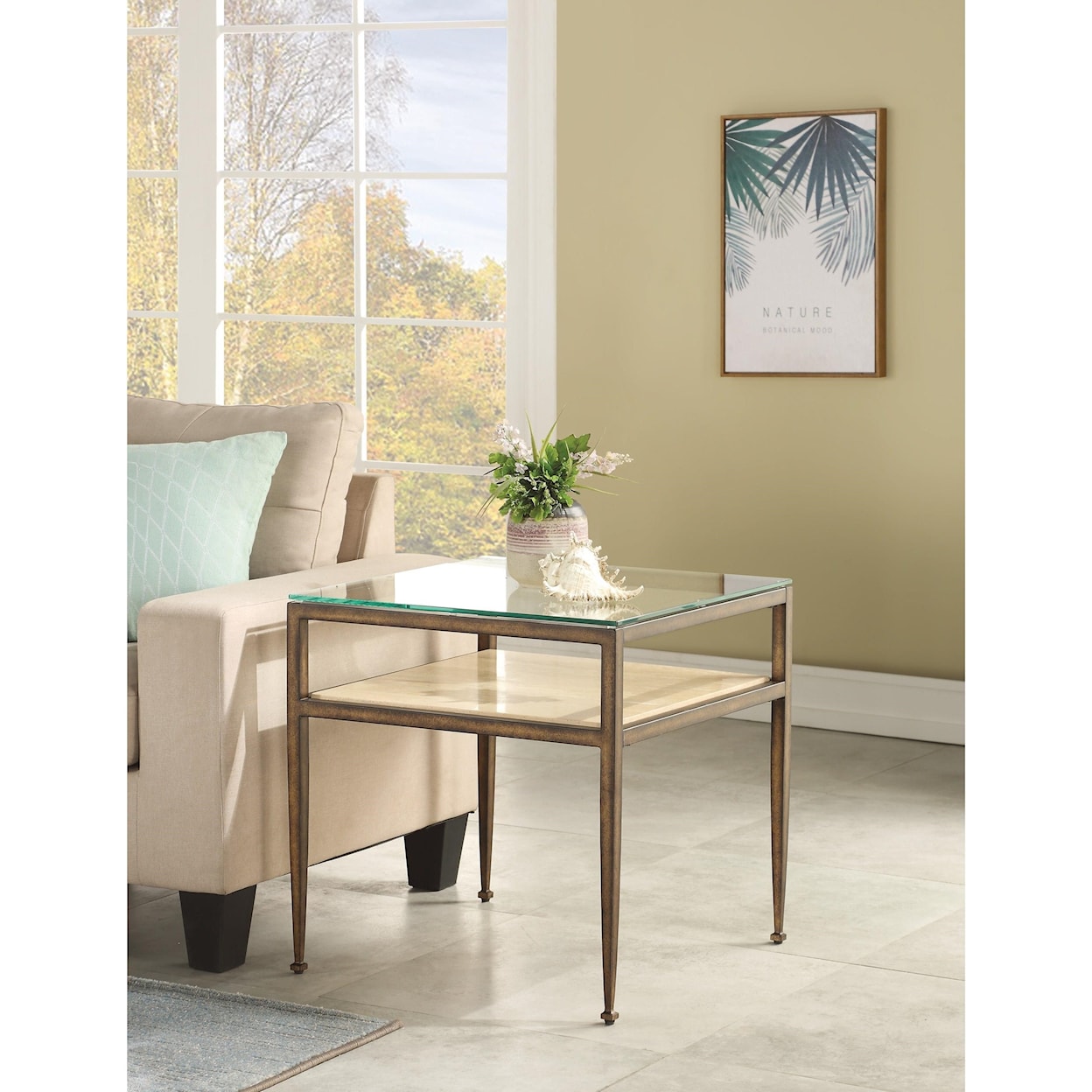 Flexsteel Wynwood Collection Venice Square End Table