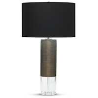 Atlantic Table Lamp - Black Cotton Shade