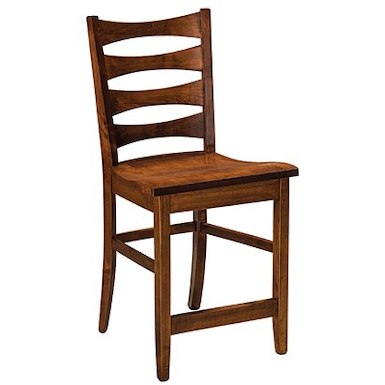 F&N Woodworking Armanda Customizable Solid Wood 30" Bar Stool