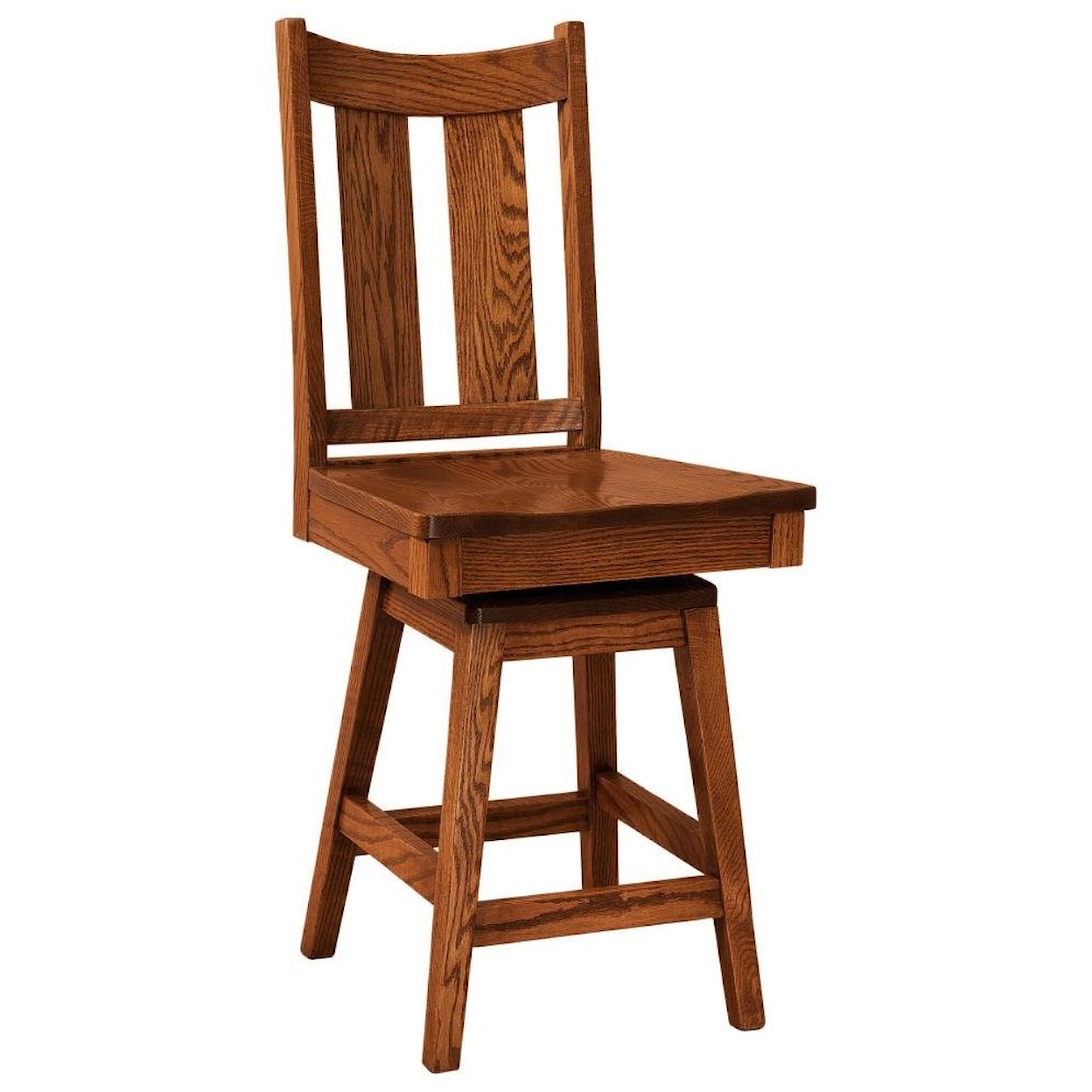 F&N Woodworking Aspen 30" Swivel Stool