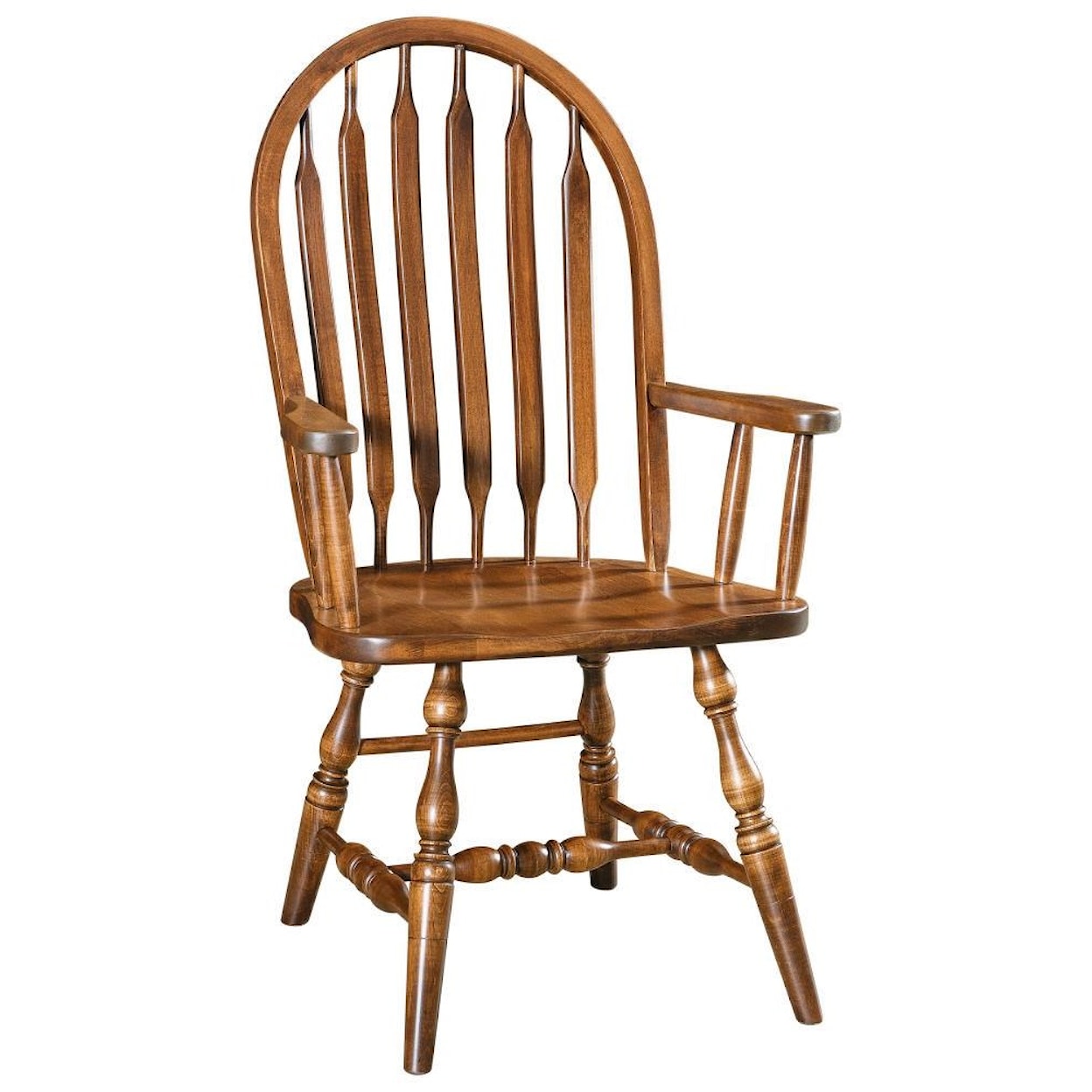 F&N Woodworking Bent Paddle Arm Chair