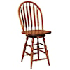 F&N Woodworking Bent Paddle 30" Swivel Stool