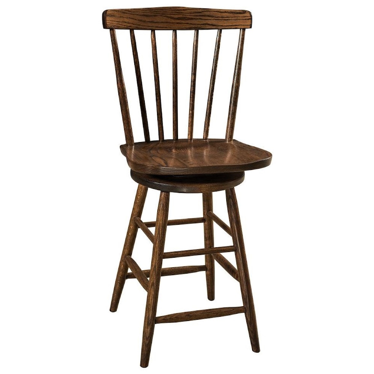 F&N Woodworking Cantaberry 24" Swivel Stool