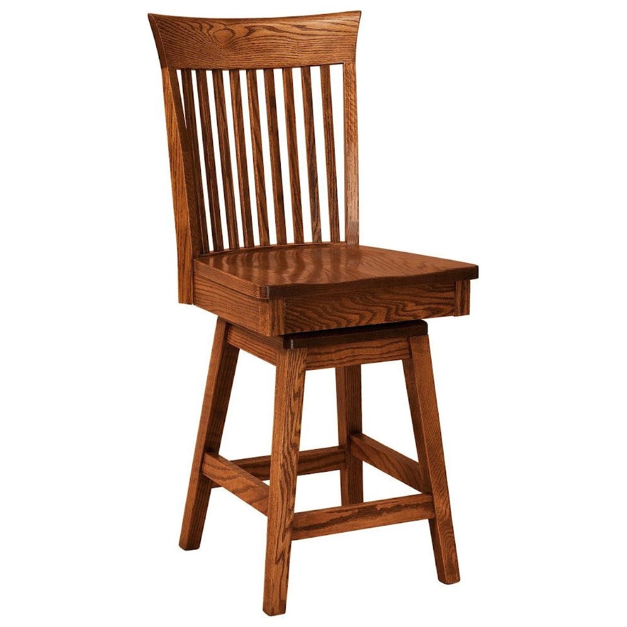 F&N Woodworking Carlisle 24" Swivel Stool