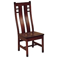 Customizable Solid Wood Side Chair