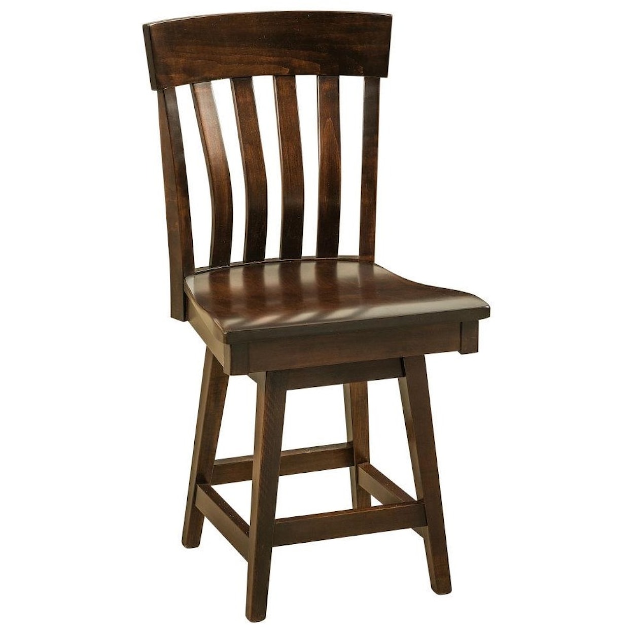 F&N Woodworking Galena 24" Swivel Stool