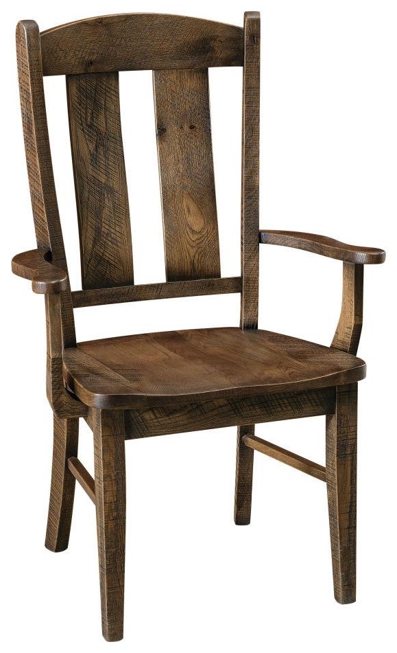 Customizable Solid Wood Dining Arm Chair