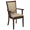 F&N Woodworking Kalispel Customizable Solid Wood Dining Arm Chair