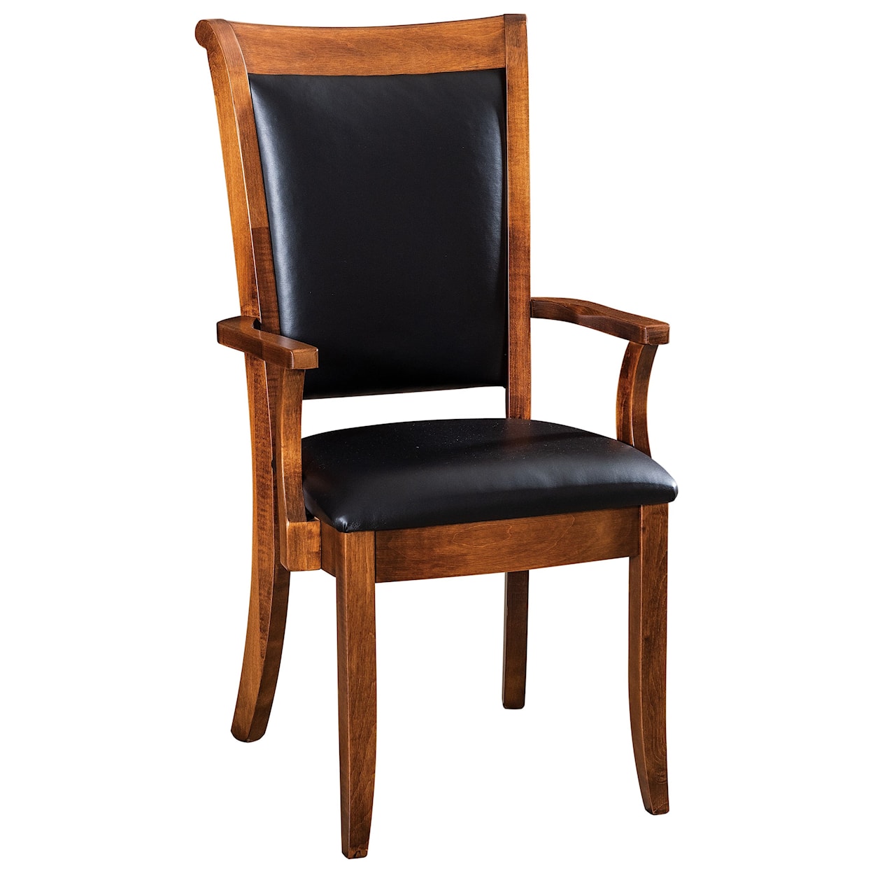 F&N Woodworking Kimberly Customizable Solid Wood Dining Arm Chair