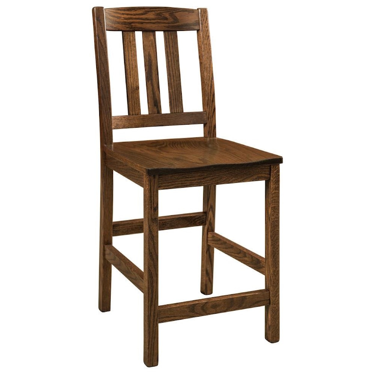 F&N Woodworking Lodge 24" Stationary Stool