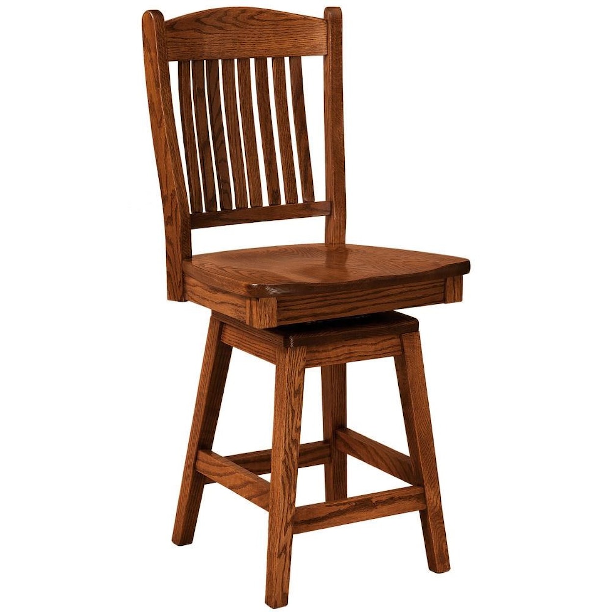 F&N Woodworking Lyndon 30" Swivel Stool