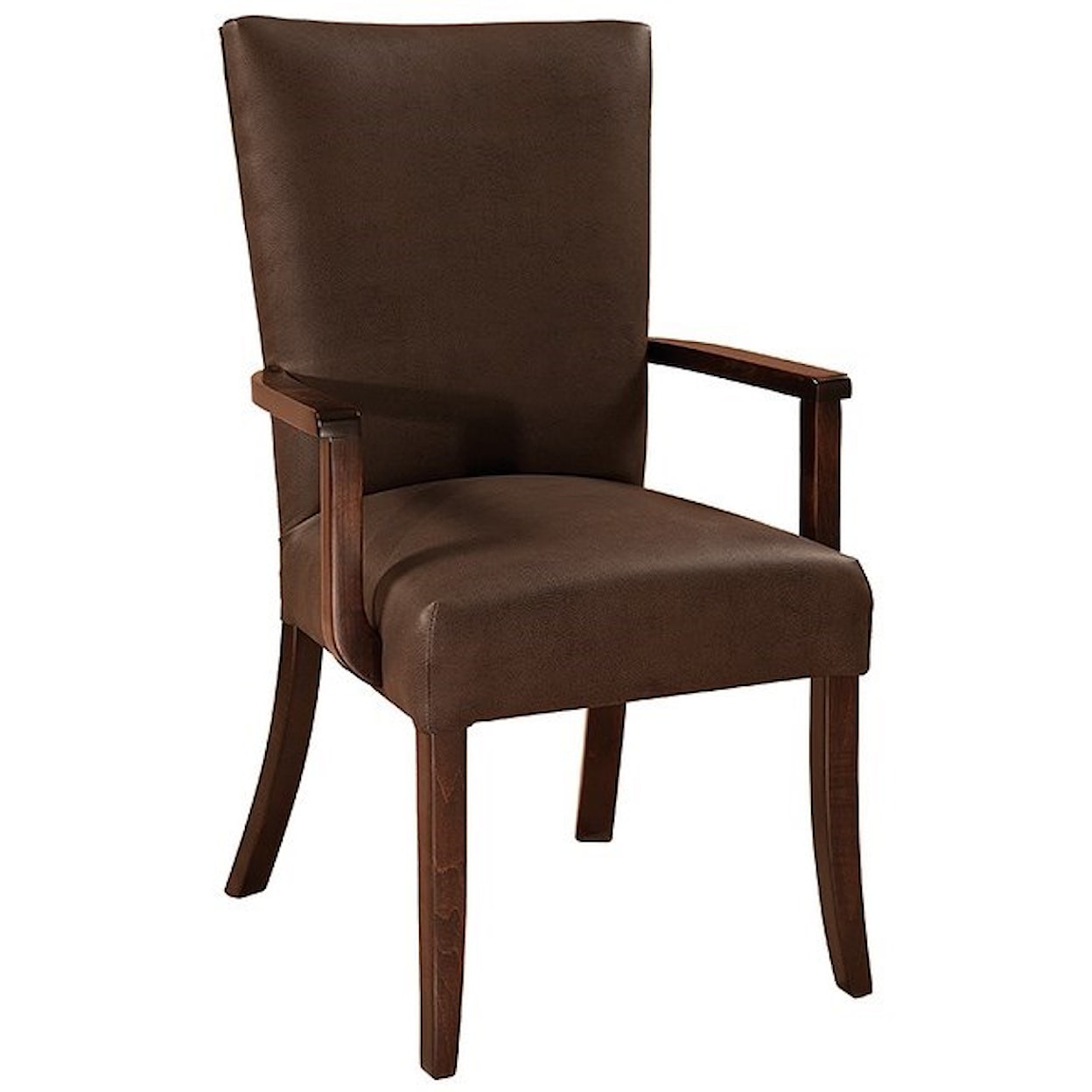 F&N Woodworking Trenton Customizable Solid Wood Arm Chair