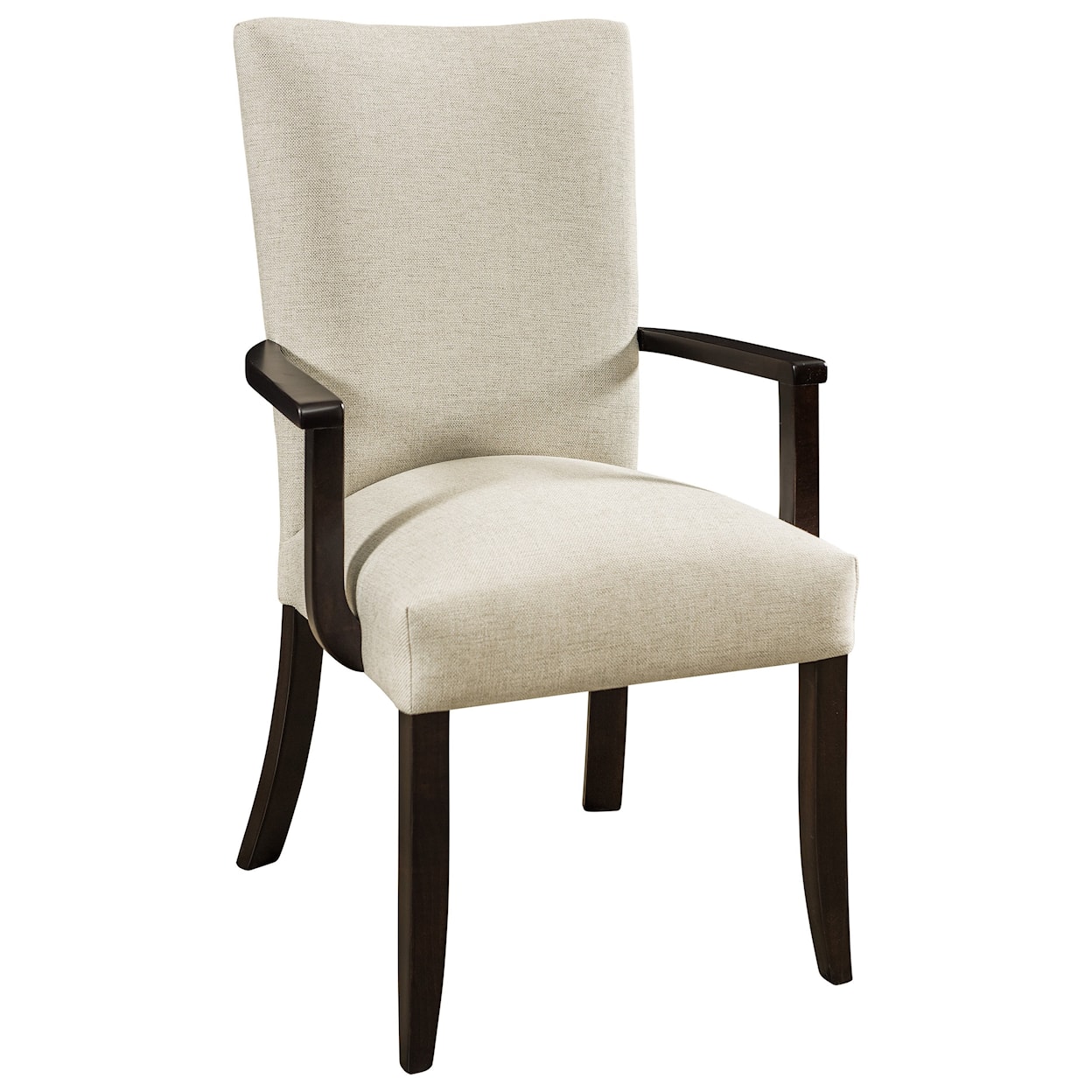 F&N Woodworking Trenton Customizable Solid Wood Arm Chair