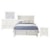 Folio 21 Hilton Head Queen Storage Panel Bed, 5 Drawer 2 Door Dresser, Rectangular Mirror, 2 Drawer Nightstand