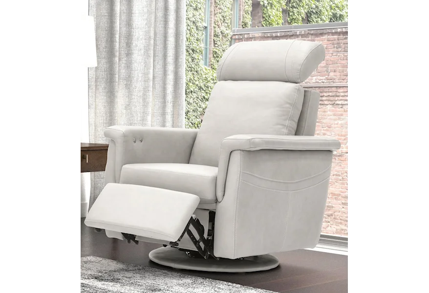 3785 Power Recliner Chair, All leather by Fornirama at Upper Room Home Furnishings