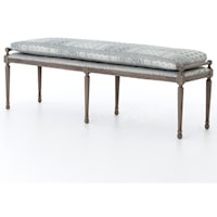 Lucille Dining Bench Finished with Batik Indigo