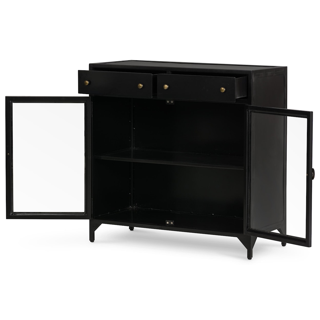 Four Hands Belmont VBEL SHADOW BOX SMALL CABINET