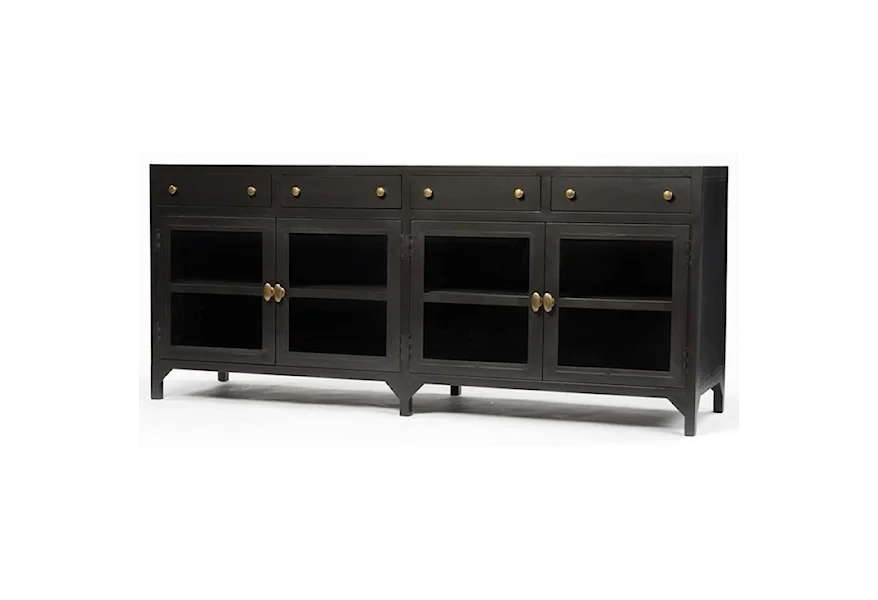 Belmont VBEL Shadow Box Media Console by Four Hands at Alison Craig Home Furnishings