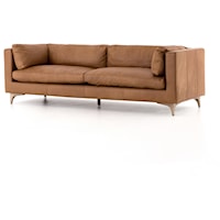 Beckwith Sofa 94" Natural Washed Camel Leather