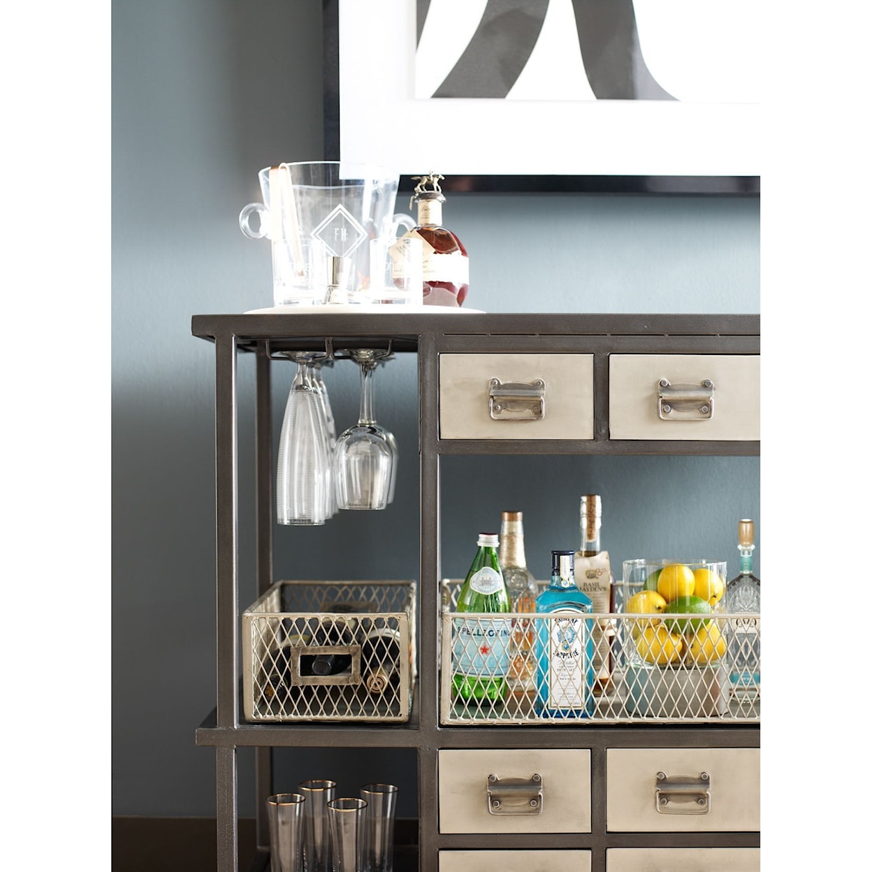 Four Hands Element IELE Bar Cart