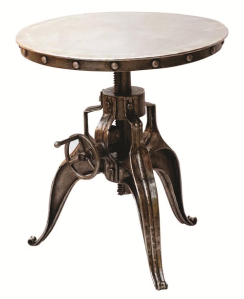 Iron Crank 22" End Table