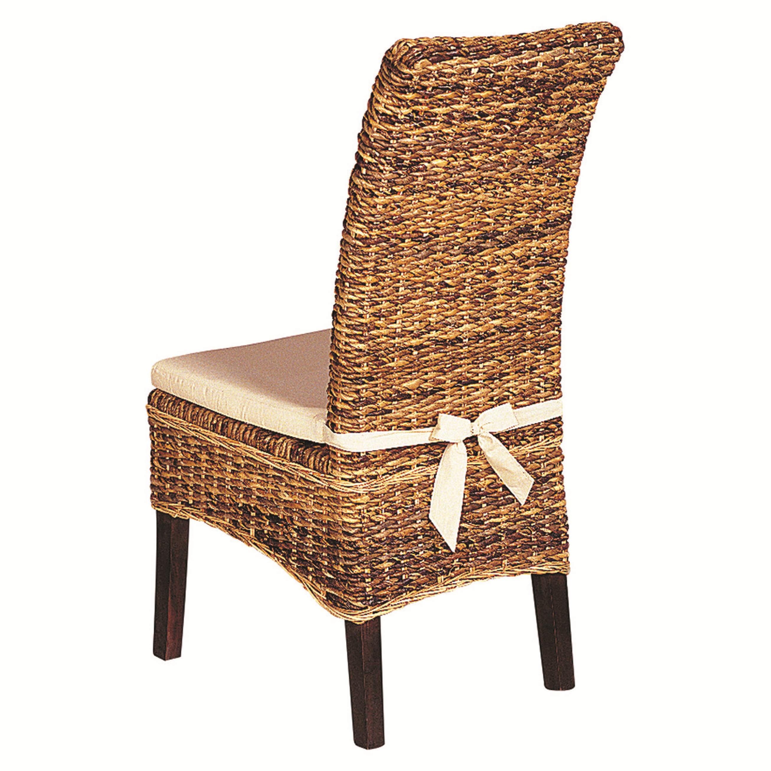 Four Hands Grass Roots Banana Leaf Chair with Cushion