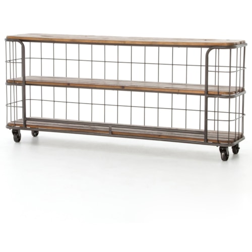 Baker Console Table with Casters