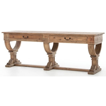 Sergio Console Table-Bleached Pine