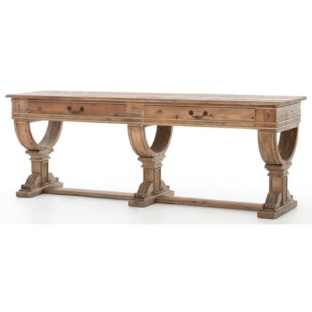 Sergio Console Table-Bleached Pine