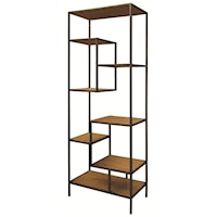 Weathered Helena Open Bookcase