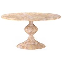 60" Round Dining Table with Pedestal Base