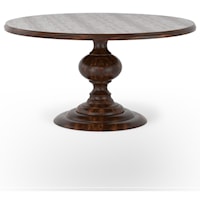 60" Round Dining Table with Pedestal Base