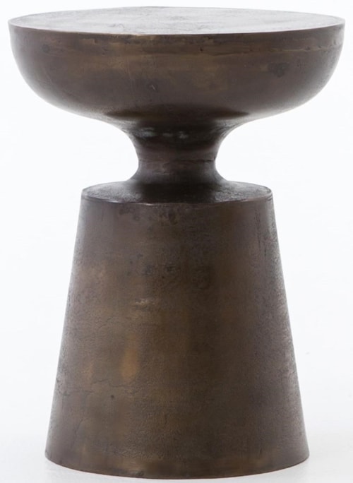 Cruz End Table with Pedestal Base