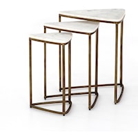 Raine Marble Top Nesting End Tables