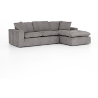 Plume 2pc Right Arm Facing 106" Sectional - Harbor Grey