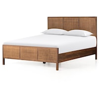 Sydney King Bed Brown Wash