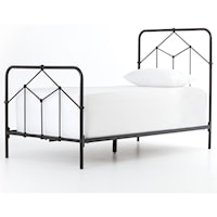 Casey Twin Bed with Iron Head and Footboard