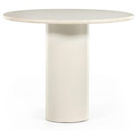 Belle Round Dining Table - Cream Marble