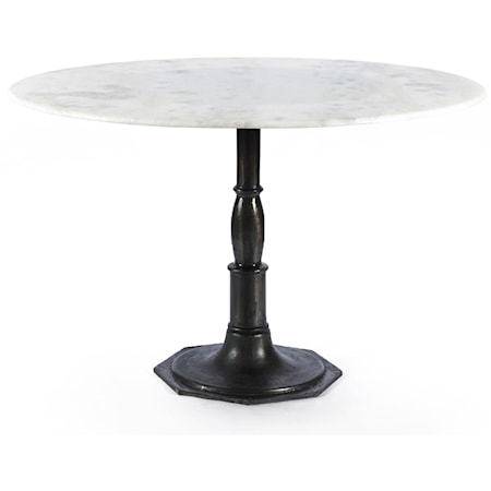 Lucy Dining Table-Carbon Wash, Marble Top