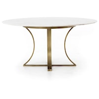 Gage Dining Table - White Marble