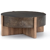 BINGHAM COFFEE TABLE-RUSTIC OAK VENEER