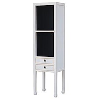 Two-Tone Narrow Cabinet