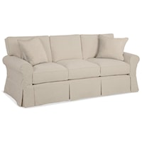 Alexandria Slipcovered Queen Sleeper Sofa in Montford Linen