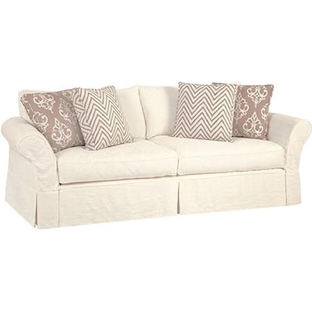 Casual Sofa with Rolled Arms 