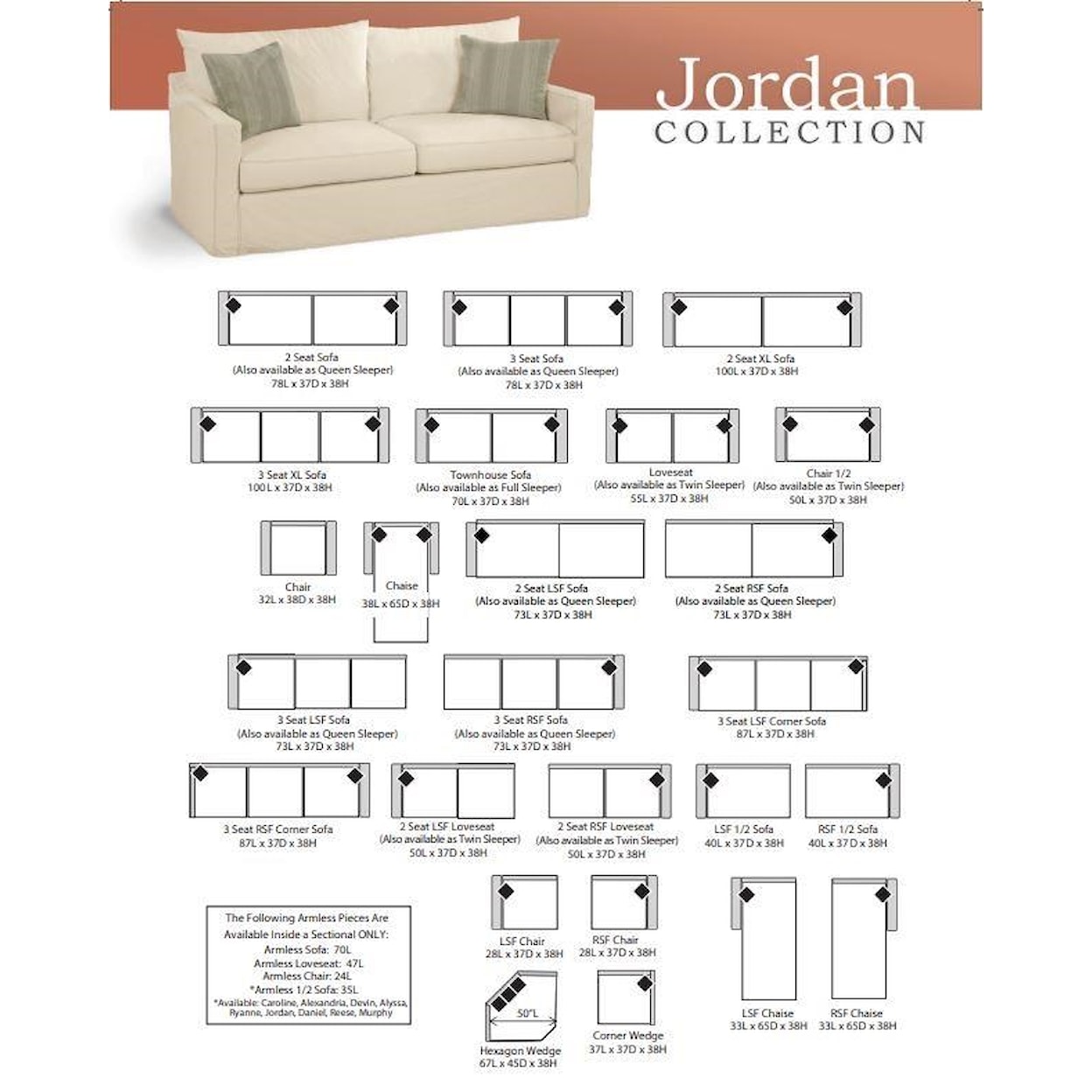Four Seasons Furniture Jordan Jordan Sofa