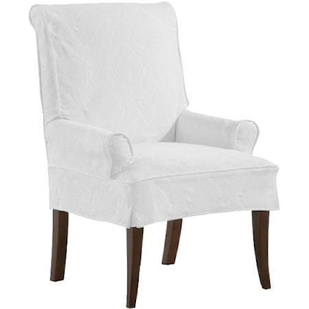 Casual Chair with Tapered Feet