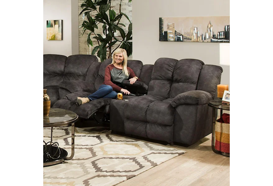 461 Reclining Console Loveseat by Franklin at Fine Home Furnishings
