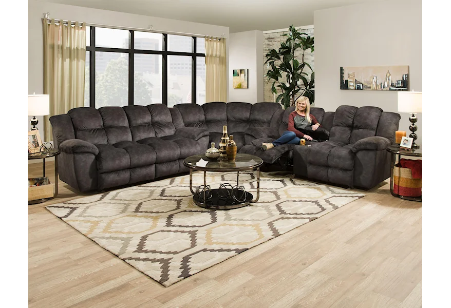 461 Reclining Sectional by Franklin at Fine Home Furnishings