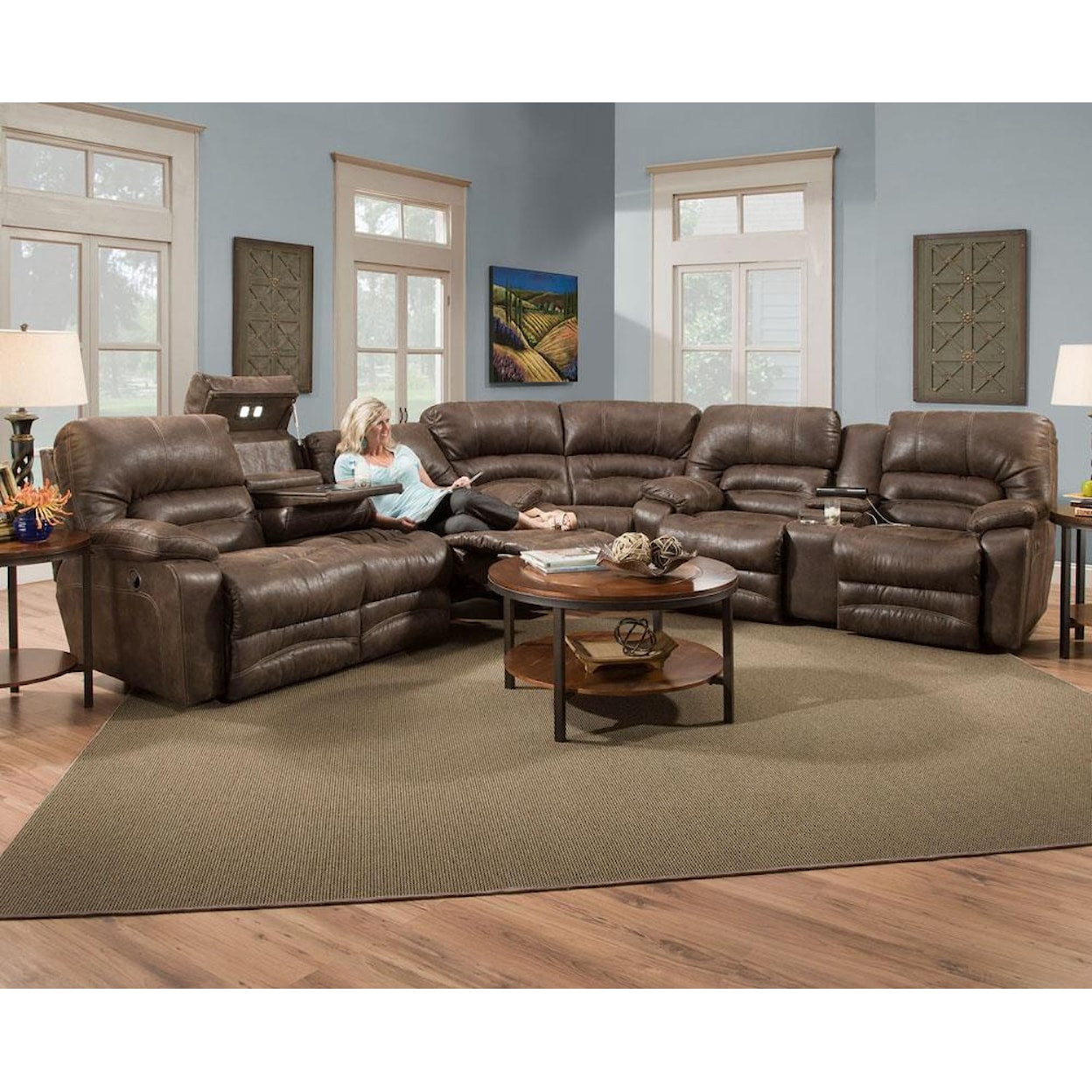Franklin Legacy Reclining Console Loveseat