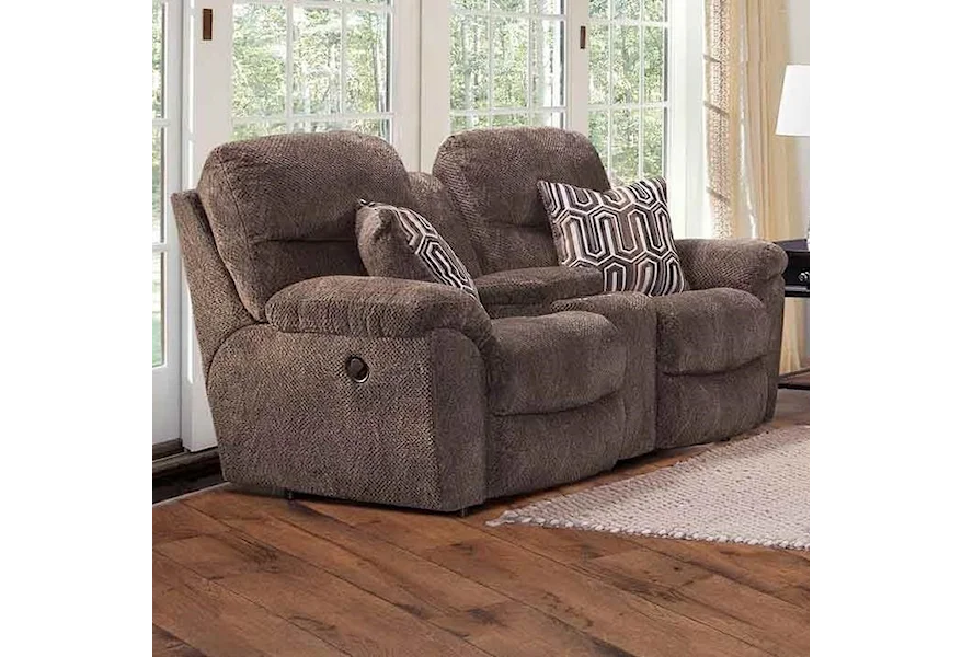 710 Power Reclining Console Loveseat by Franklin at Turk Furniture